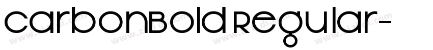 CarbonBold Regular字体转换